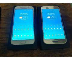Samsung Galaxy S6 Flat Blanco Y Dorado
