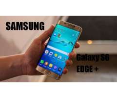 SOLO VENDO, samsung Galaxy S6 Edge Plus Dorado Liberado con Cargador 285 Poco Neg.