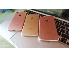 iPhone 7 normal, 32gb, libre de fabrica, Gold, Rose Gold, Black, estado 10