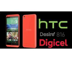 HTC DESIRE 816 PARA DIGICEL LEVANTA H 5.5 PULGADAS, 1.5 RAM, 13 MP ANDROID 6, &#x24;120 NEG.