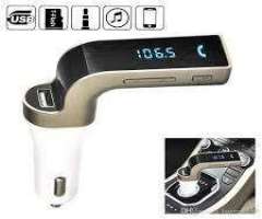 Transmisor Fm con bluetooth&#x2f;Usb&#x2f;microSd&#x2f;Aux.