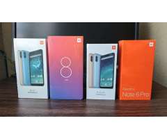 Celulares Xiaomi Sellados Global Modelos MI A2 MI A2 Lite MI 8 Lite Xiaomi Note 6 Pro