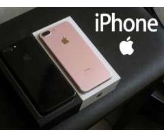 Vendo Apple iPhone 7 Plus Rose gold de 128 gb liberado en caja con accesorios de Apple 459 Poco Neg