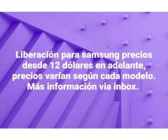 Samsung Liberación Activación Desbloqueo